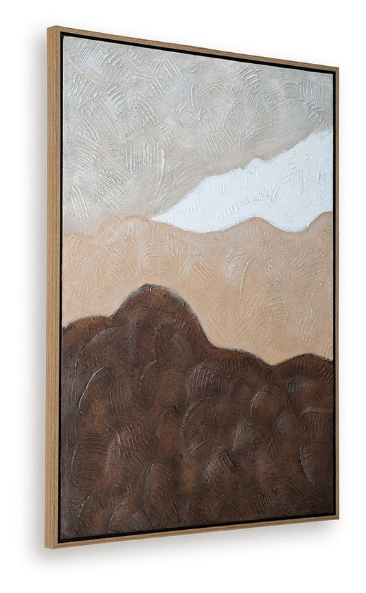 Fanthorne - Wall Art - Tan / Brown / White