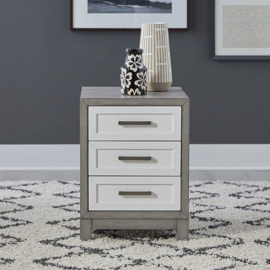 Palmetto Heights 3 Drawer Chair Side Table White