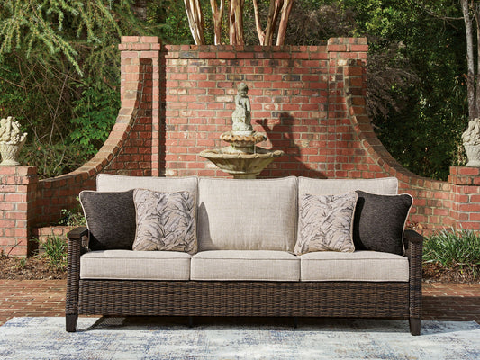 Monterey Point - Sofa With Cushion - Dark Brown