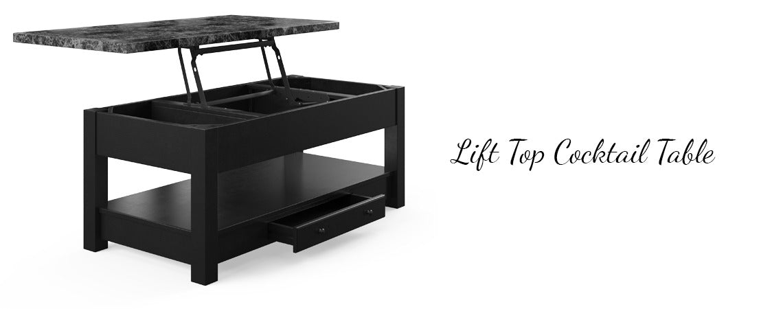 16000L Black Faux Marble