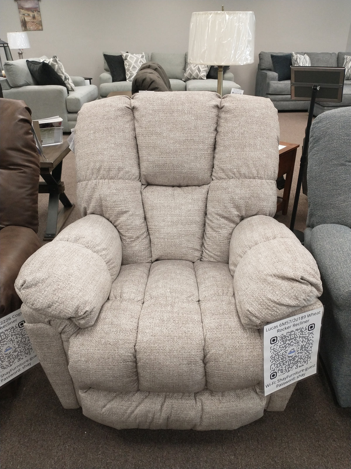 Lucas 6m57/20189 Wheat Rocker Recliner