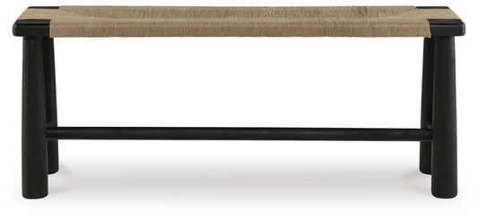 Acerman - Accent Bench - Black / Natural