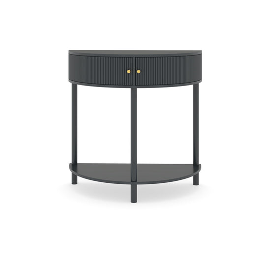 Demi Lune - Console Table With 2 Storage Drawers