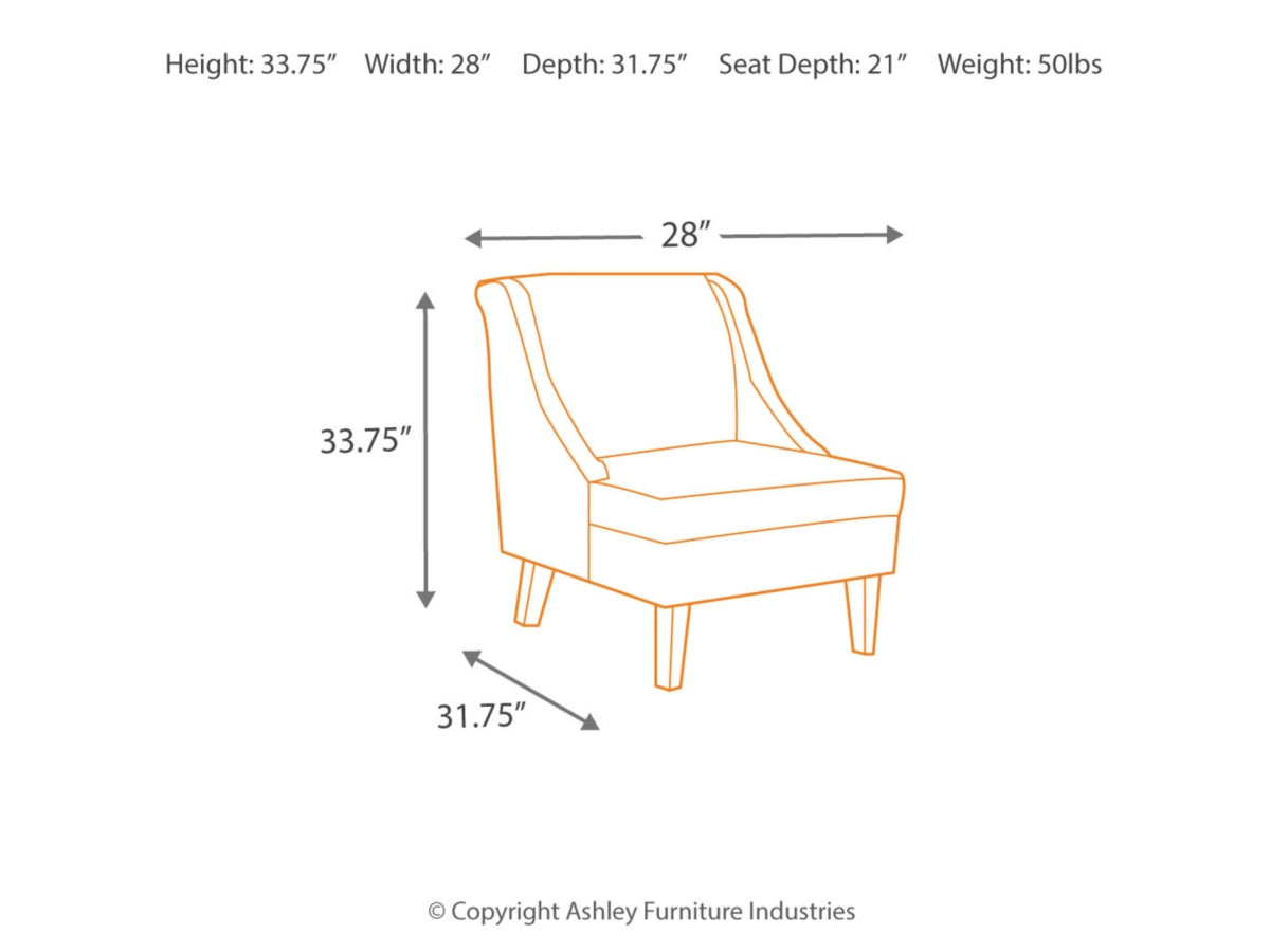 Clarinda Accent Chair - Gray - CLOSEOUT