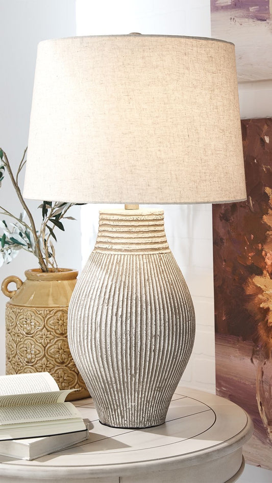Layal - Paper Table Lamp - Beige