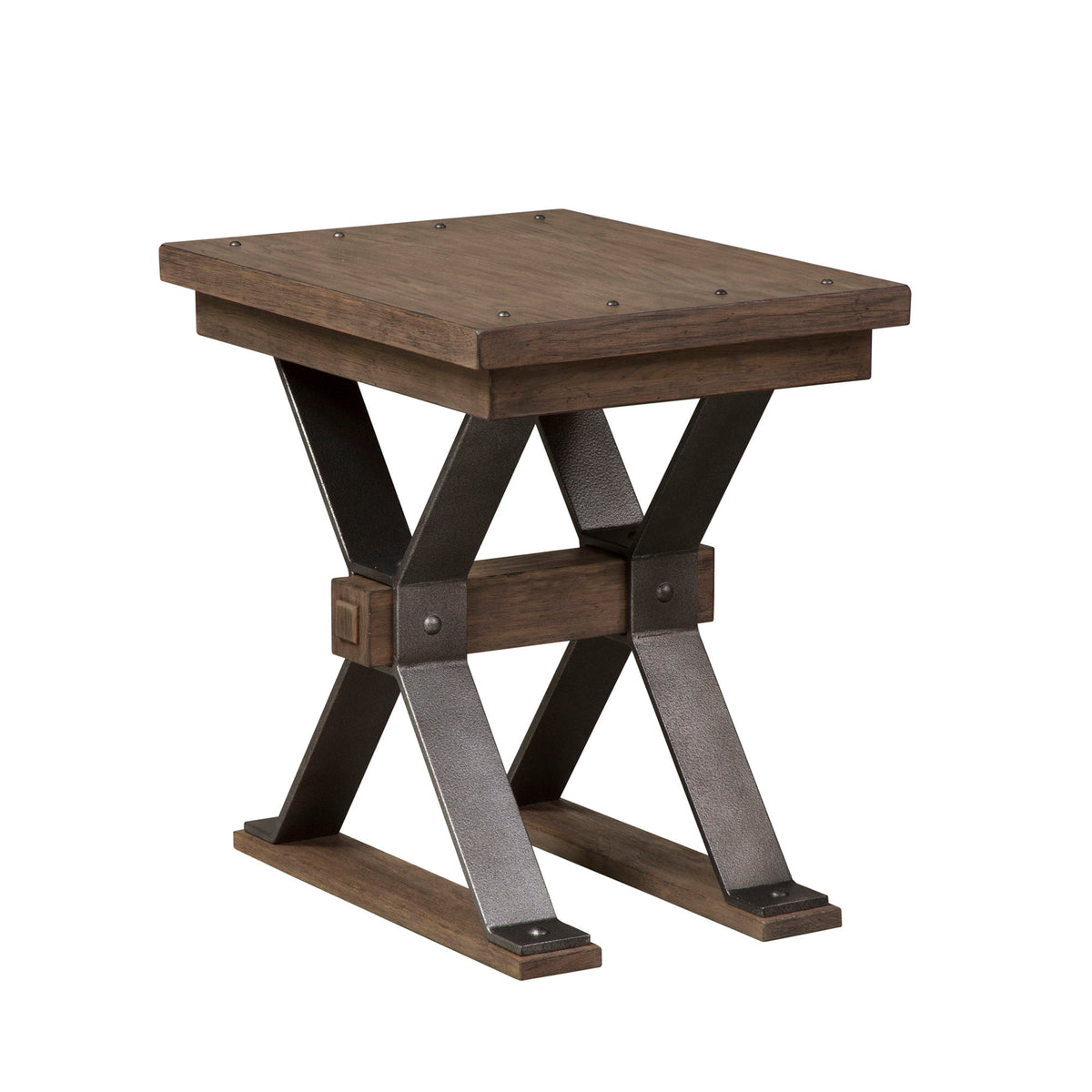 Sonoma Road - Chair Side Table - Weathered Beaten Bark