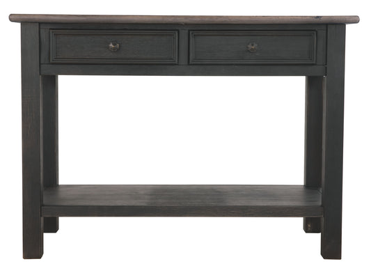 Tyler Creek - Sofa Table - Grayish Brown / Black