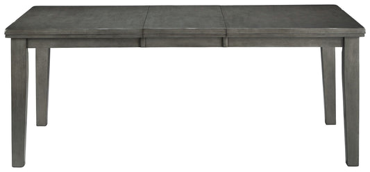 Hallanden - Rectangular Dining Room Butterfly Extension Table - Gray