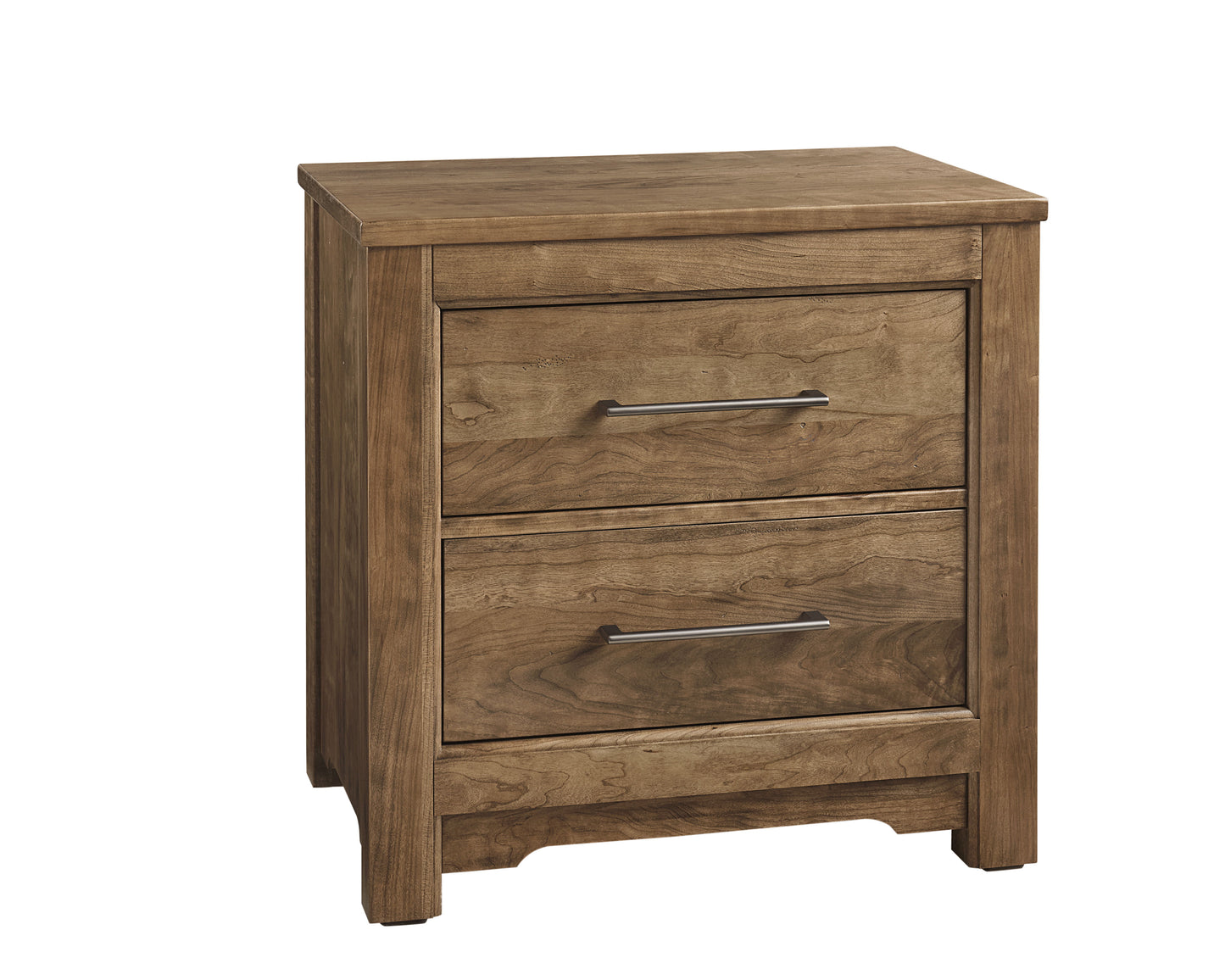 Crafted Cherry - 2 Drawers Nightstand