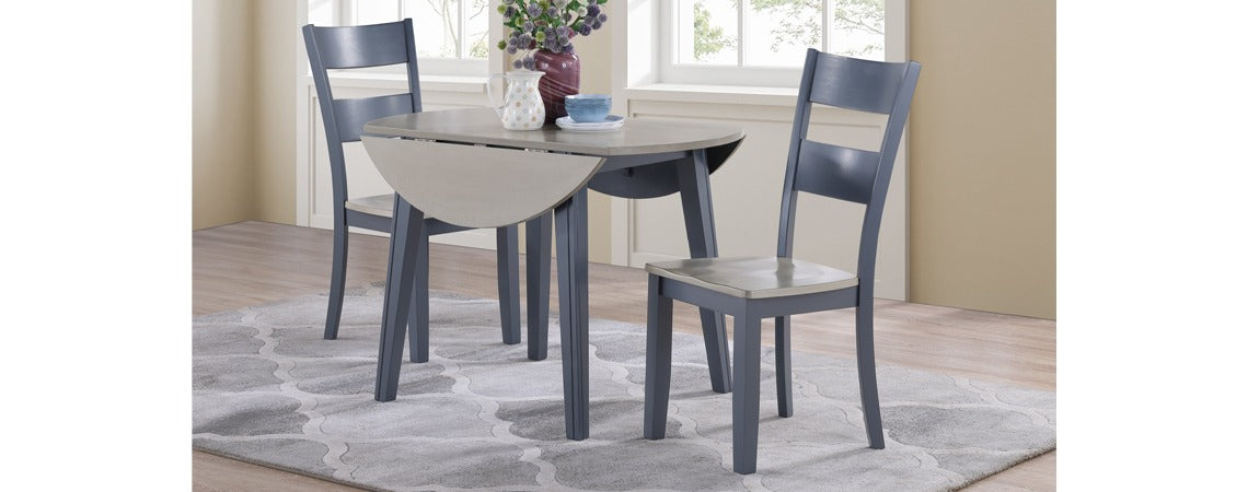8210 Grey / Graphite Drop Leaf Dining