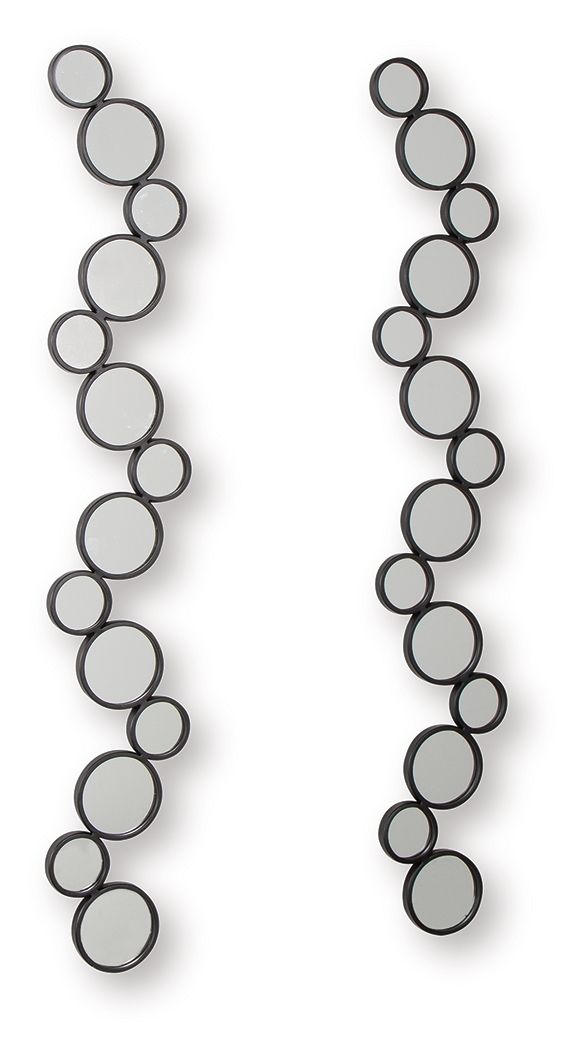 Vinler - Accent Mirror Set (Set of 2) - Black