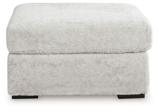 Cuddle Plush - 3 Pc. - 3-Piece Sectional, Chair And Ottoman - Arctic