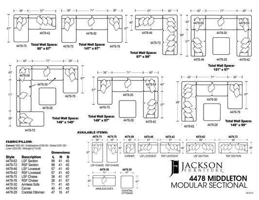 4478 Middleton Cement Chaise