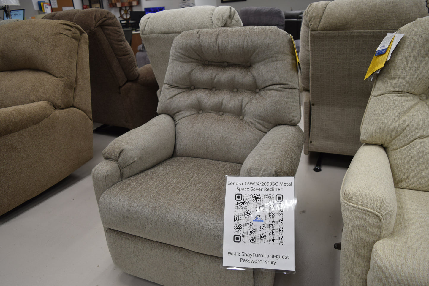 SONDRA 1AW24/20593C Metal Space Saver Recliner