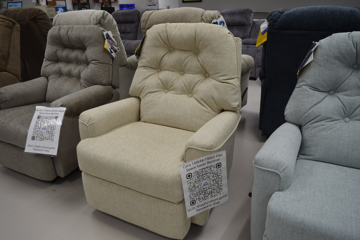 CARA 1AW44/19065 Flax Space Saver Recliner