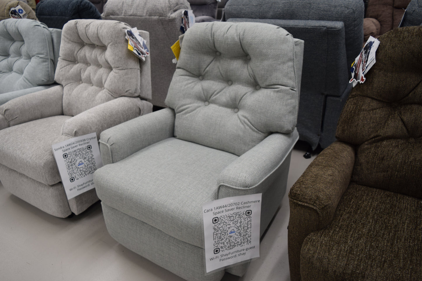 CARA 1AW44/20702 Cashmere Space Saver Recliner