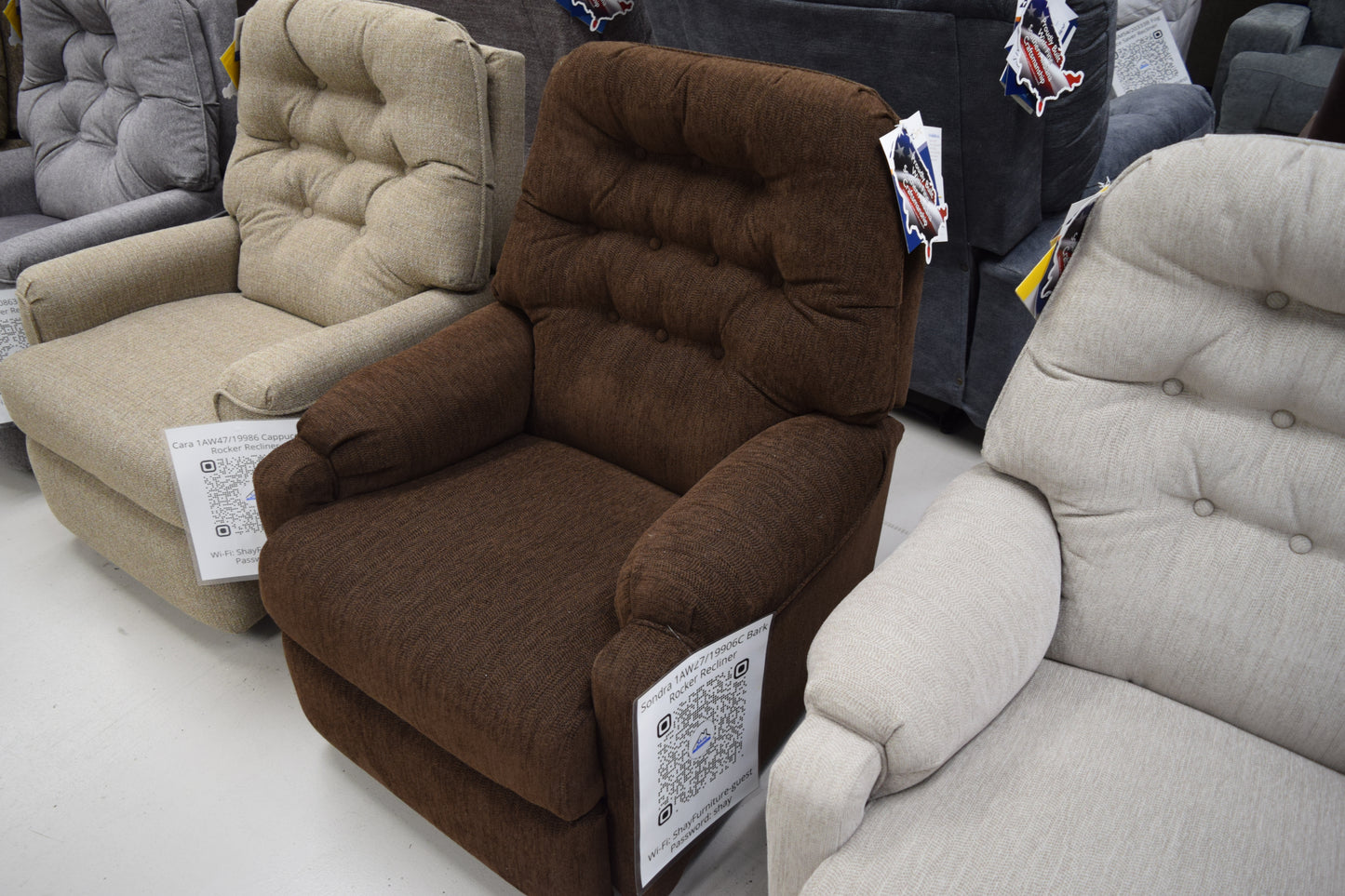 SONDRA 1AW24/19906C Bark Space Saver Recliner