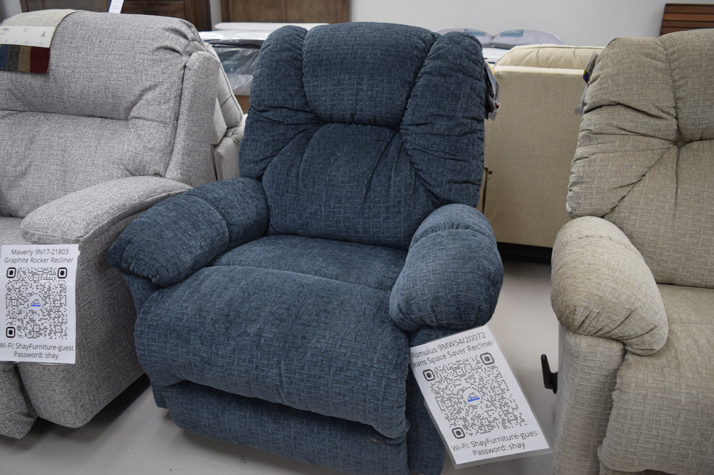 ROMULUS 9MW54/20072 Jeans Space Saver Recliner