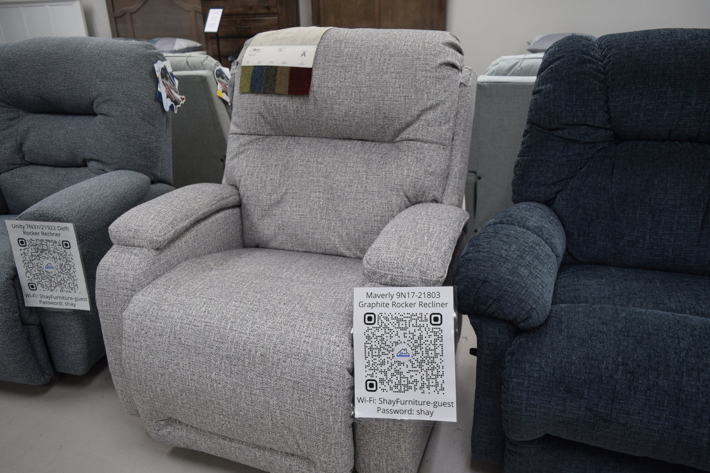 Maverly 9N17/21803 Graphite Rocker Recliner