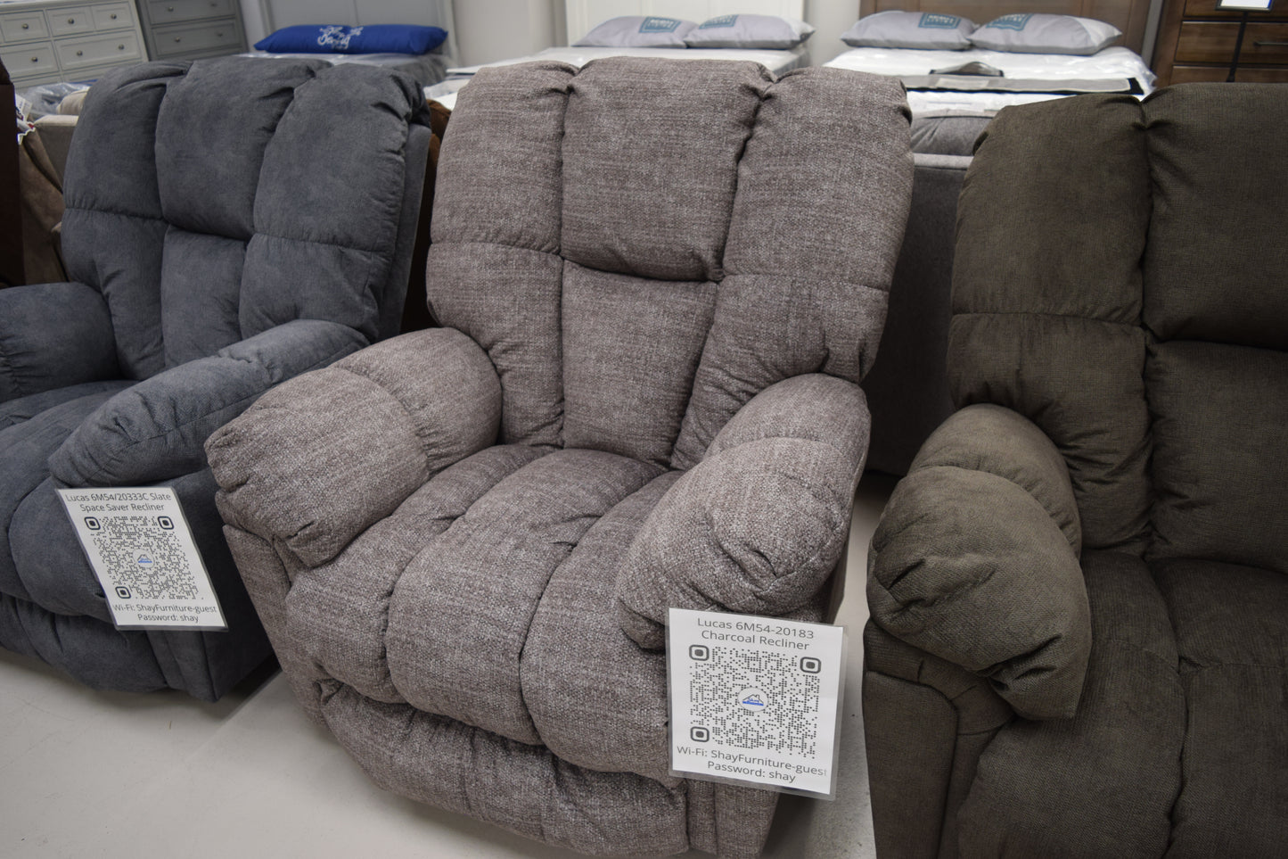 Lucas 6m57/20183 Charcoal Rocker Recliner