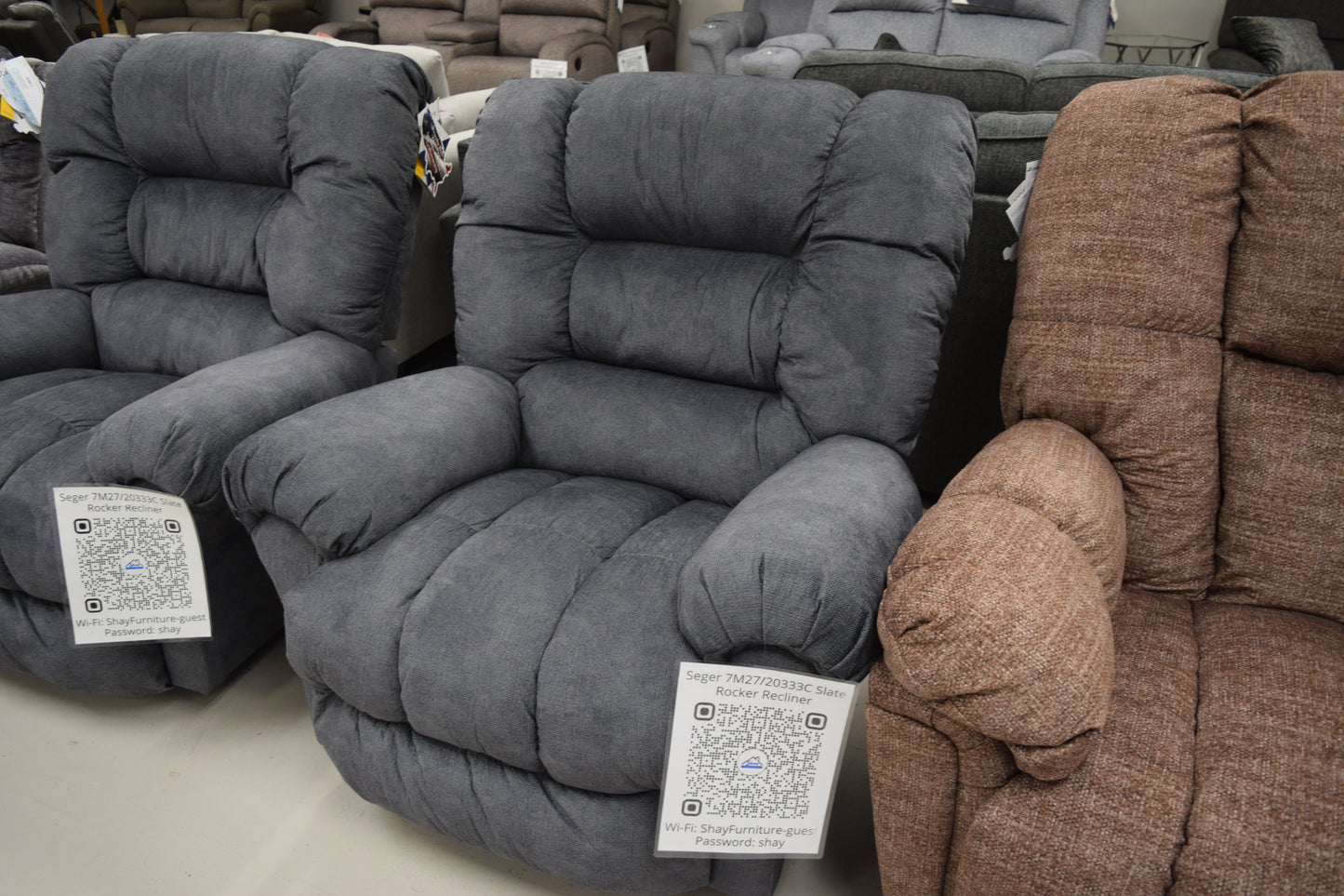 Seger 7M27/20333C Slate Rocker Recliner