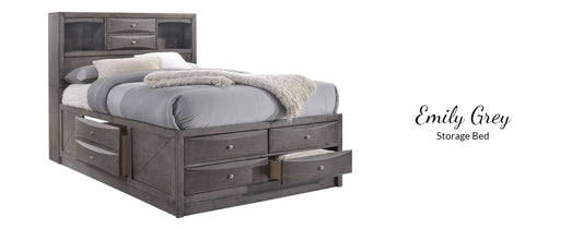 EG100 Emily Grey Storage Bedroom