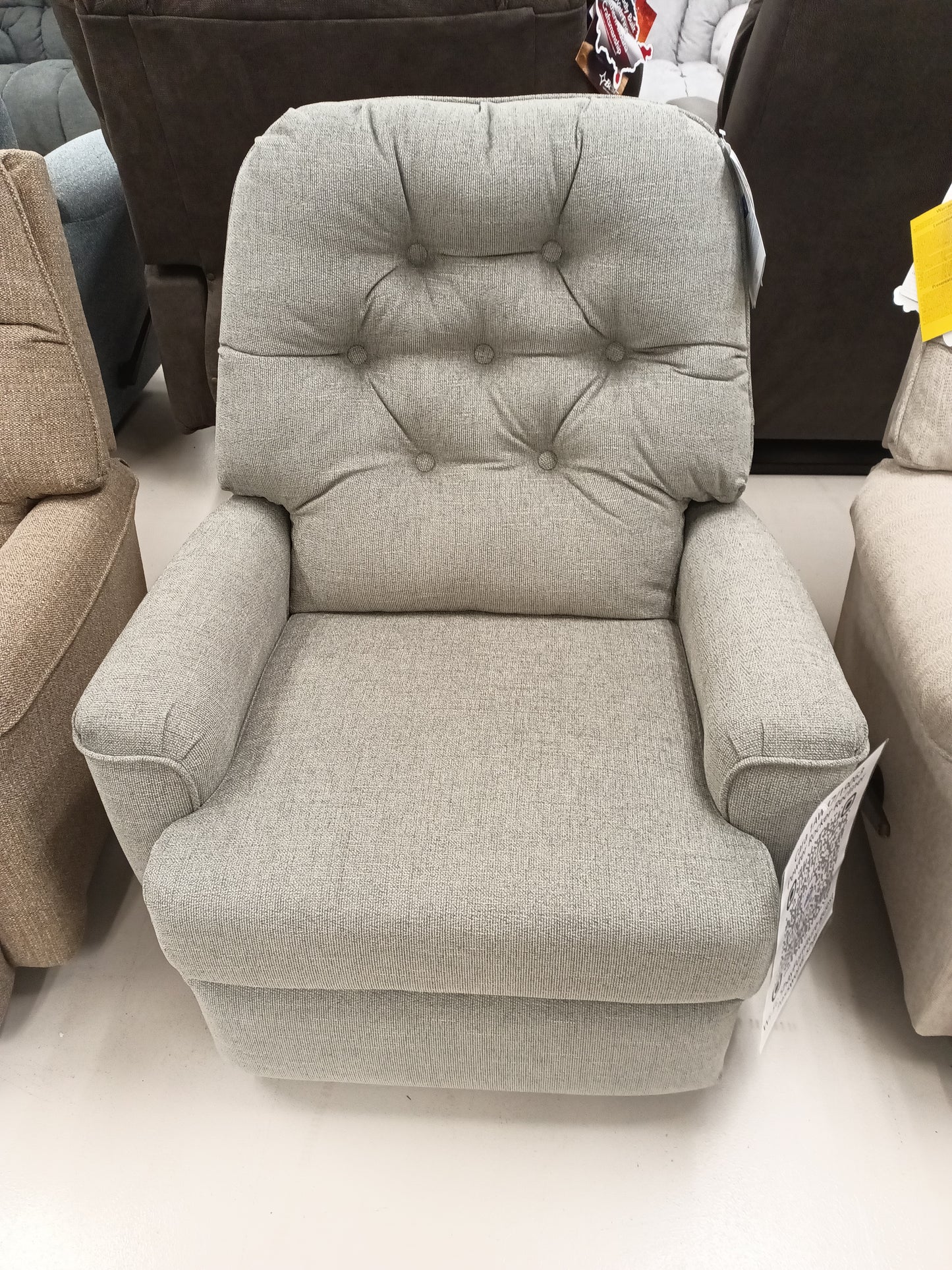 CARA 1AW47/19063 Pewter Rocker Recliner