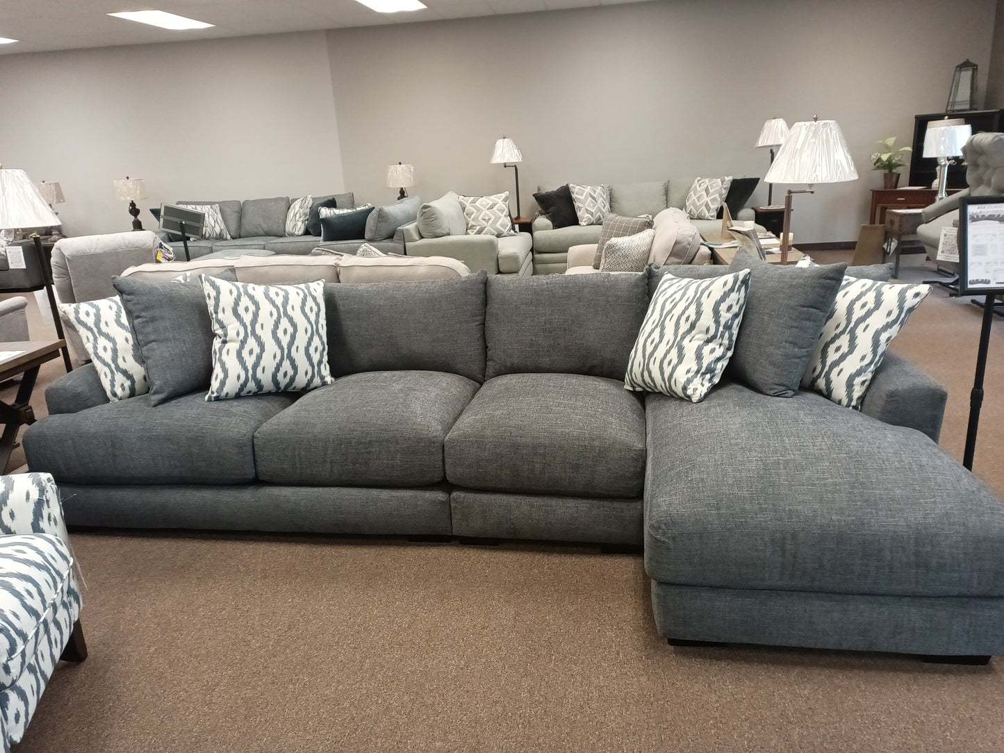 808 Merriville Graphite Journey Sectional
