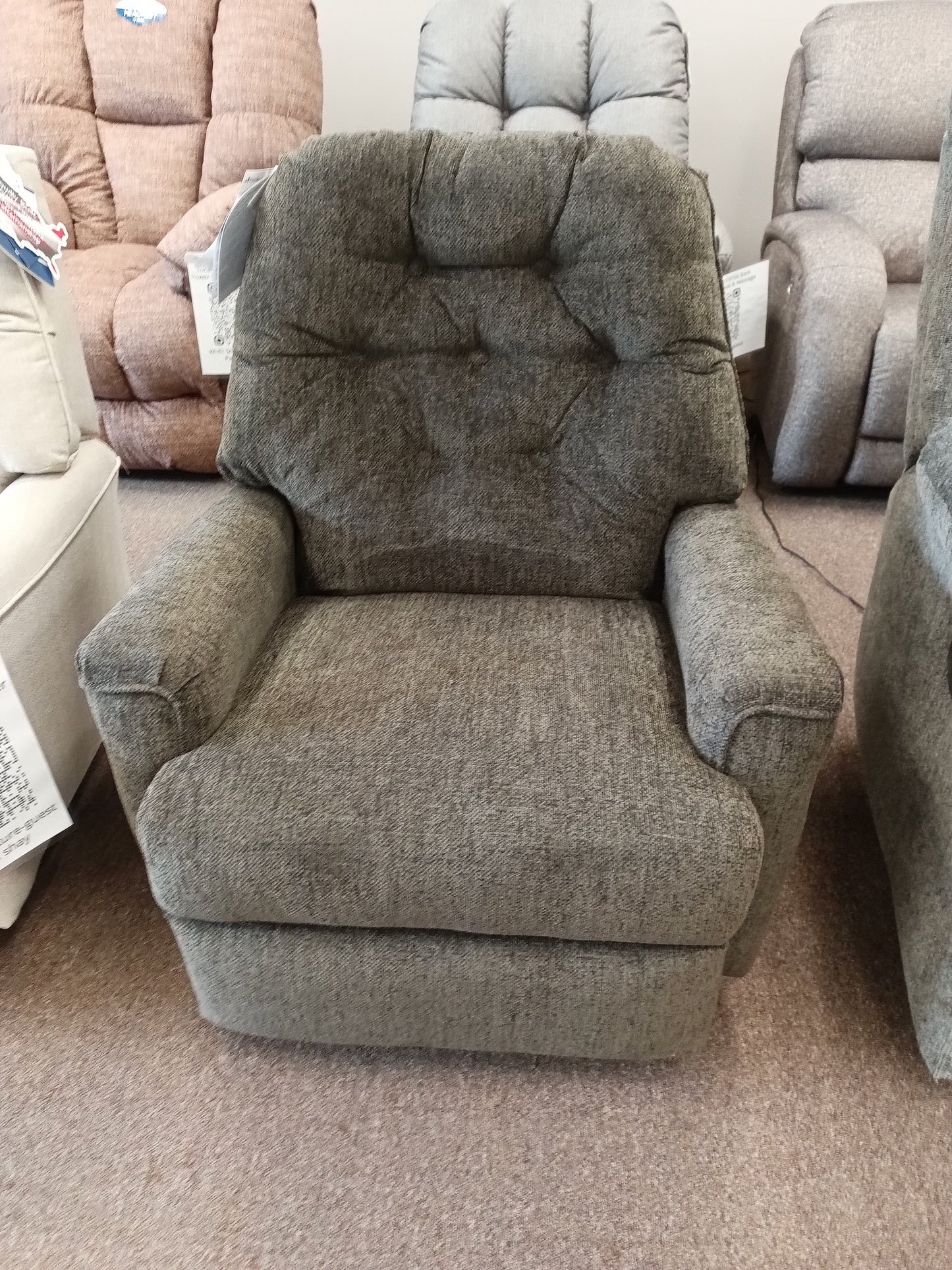 CARA 1AP47/19516 Walnut Power Rocker Recliner