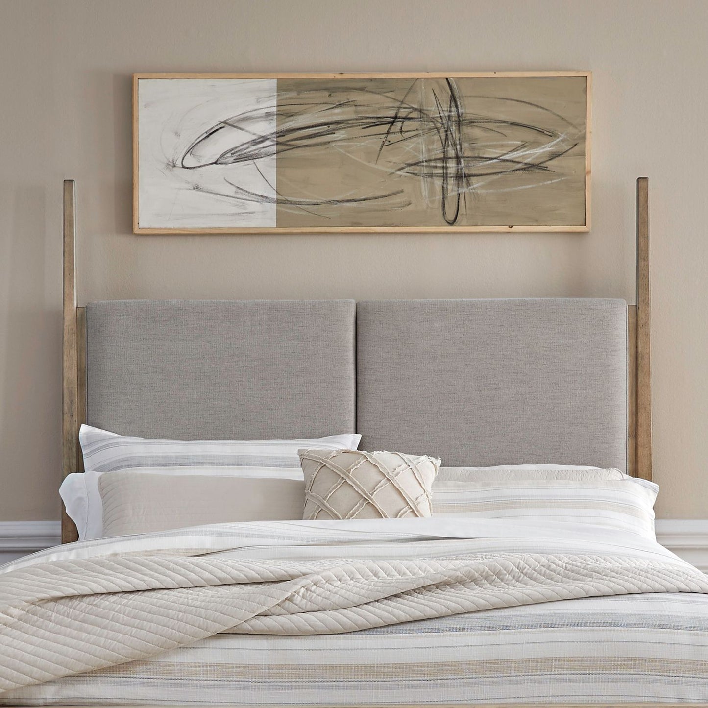 Proximity Place - Upholstered Poster Headboard