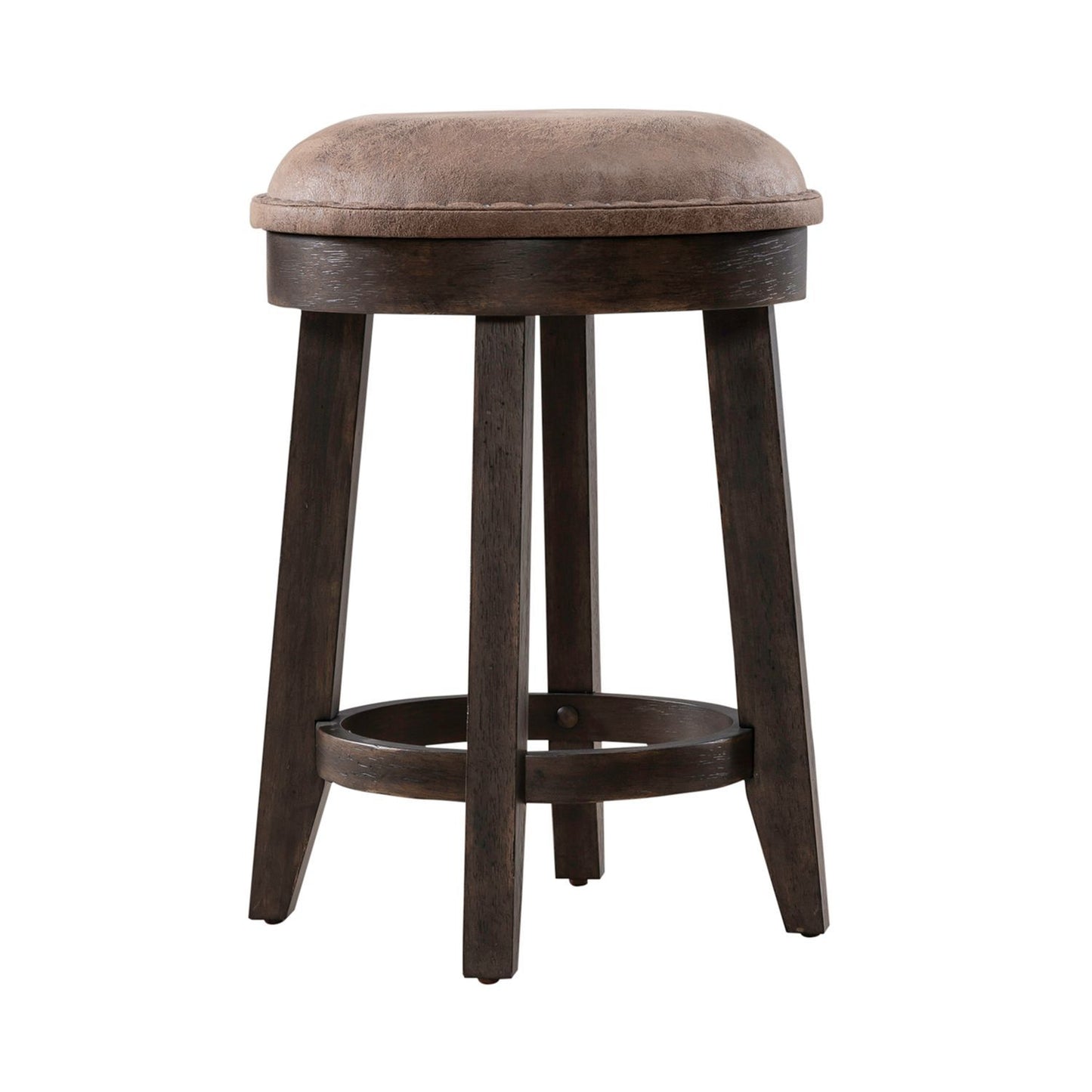Paradise Valley - Upholstered Console Stool (RTA) - Dark Brown