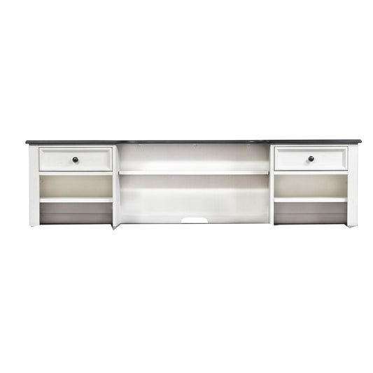 Allyson Park - Hutch - Wirebrushed White / Charcoal