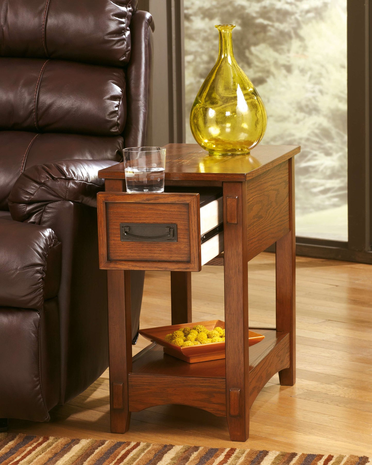Breegin - Brown - Chair Side End Table - Medium