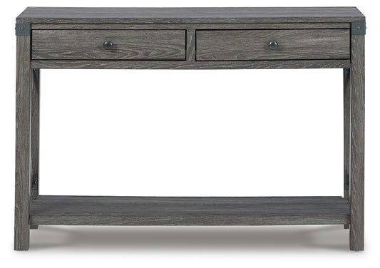 Freedan - Console Sofa Table - Grayish Brown