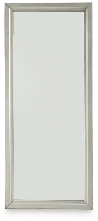 Evesen - Floor Standing Mirror With Storage - Champagne
