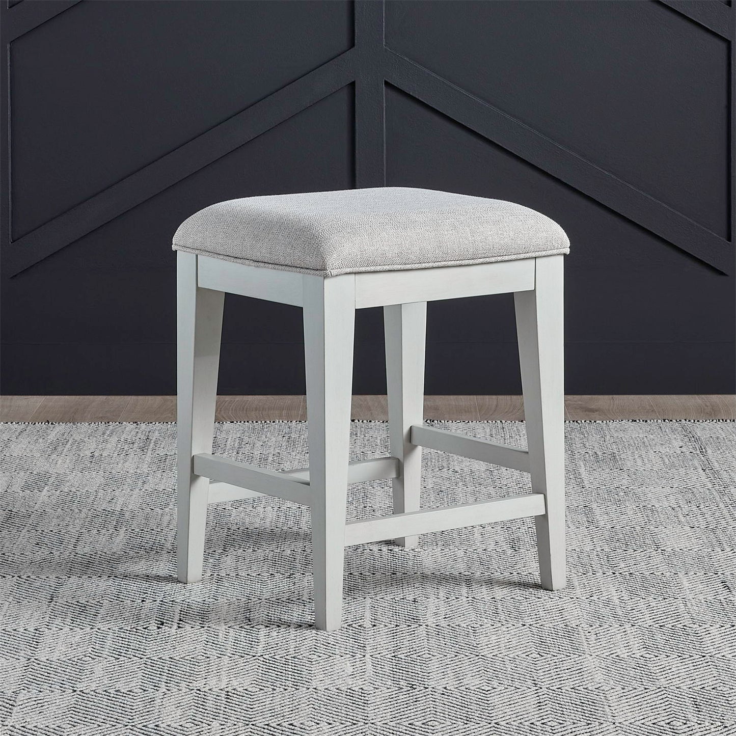 Berkley Square - Upholstered Console Stool - Linen & Khaki