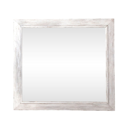 River Place - Mirror - White