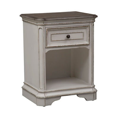 Magnolia Manor - 1 Drawer Nightstand - White