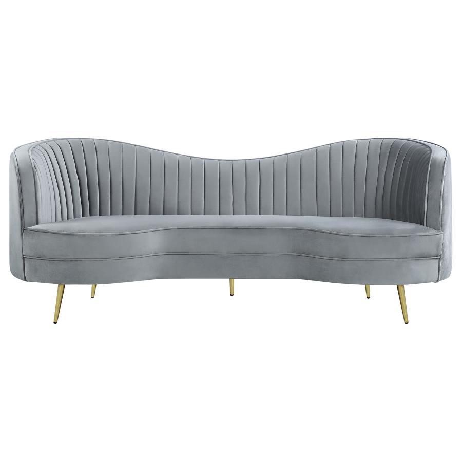 Sophia - Upholstered Channel Tufted Sofa Set