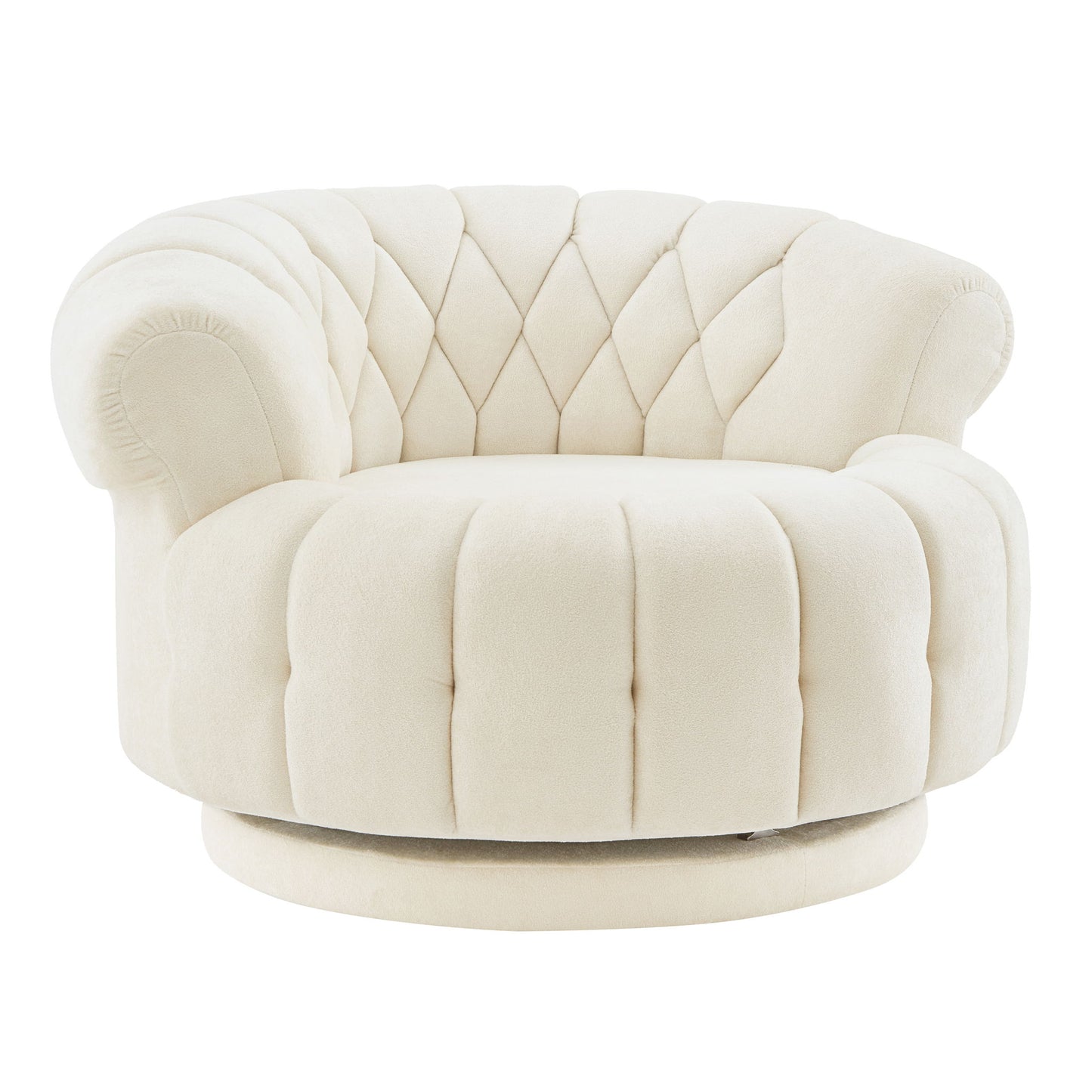 Round Swivel Accent Chair With Rotation