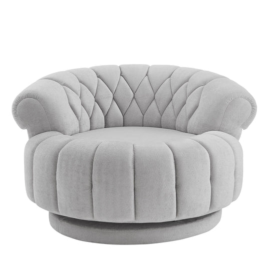 Round Swivel Accent Chair With Rotation