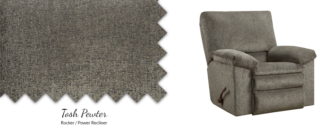 1270 Tosh Pewter Power Space Saver Recliner