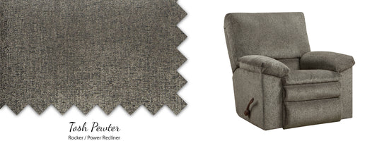 1270 Tosh Pewter Power Space Saver Recliner