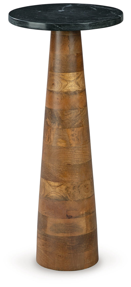 Quinndon - Accent Table - Brown / Black