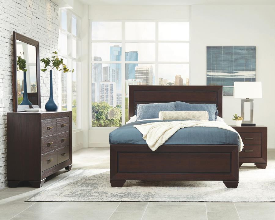 Kauffman - Transitional Panel Bed Bedroom Set