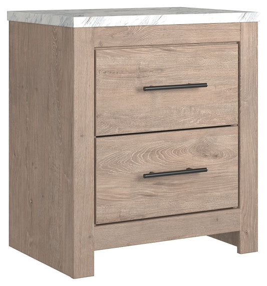 Senniberg - Light Brown - Two Drawer Night Stand