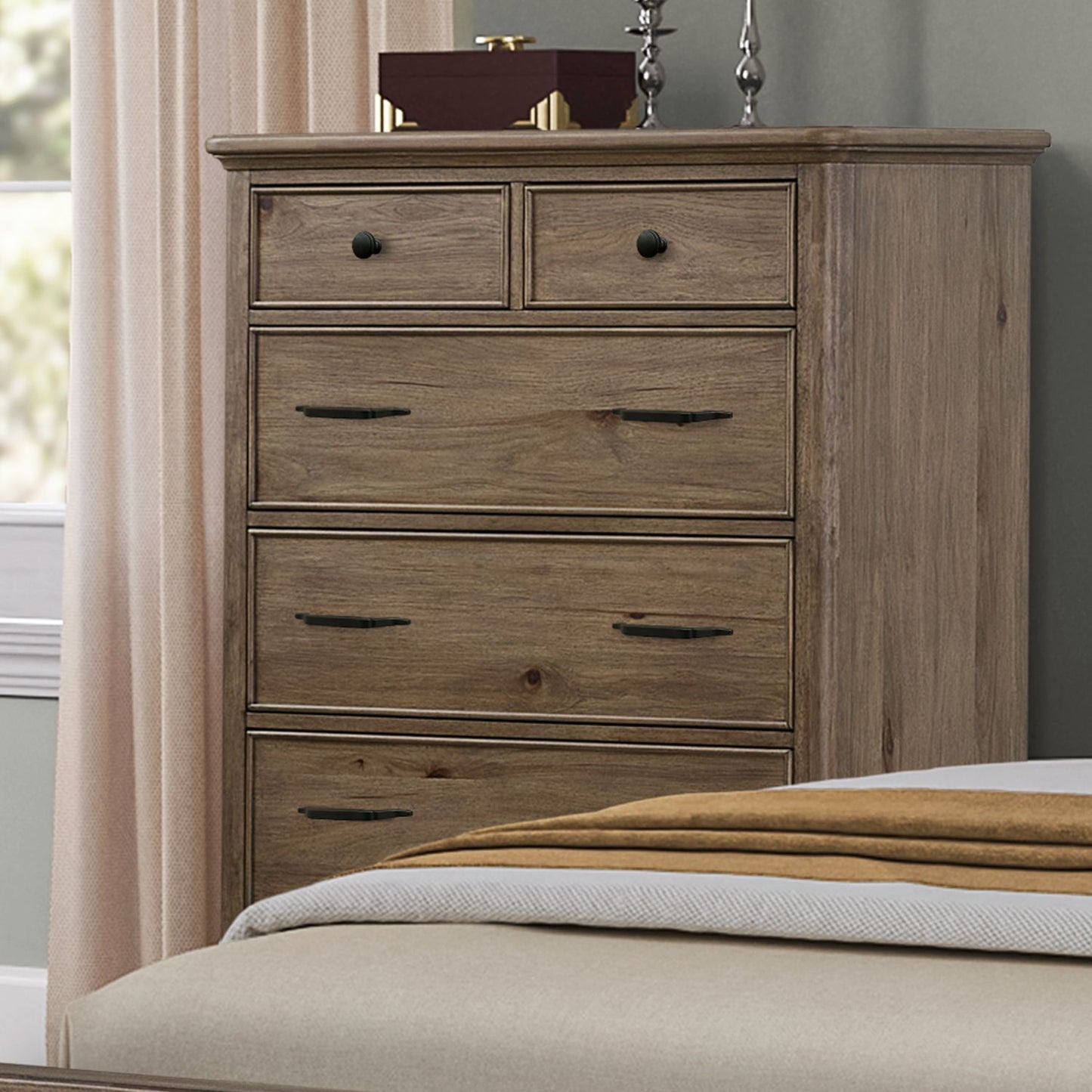 Hickory Grove - 6 Drawer Chest - Brown