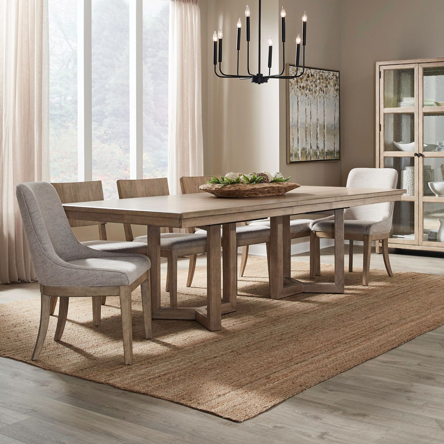 Proximity Place - Double Pedestal Table Set