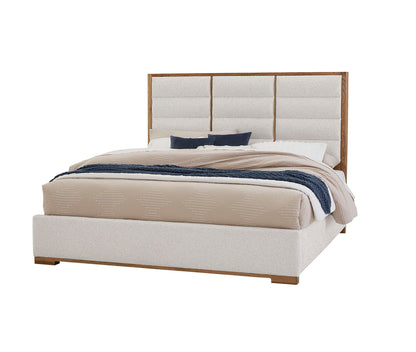 Crafted Oak - Erin's Upholstered Bed (Headboard, Footboard And Rails)