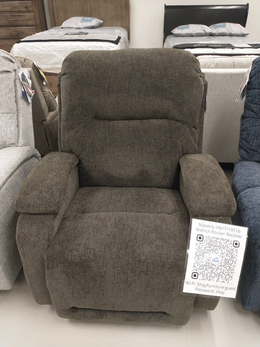 Maverly 9N17/19516 Walnut Rocker Recliner